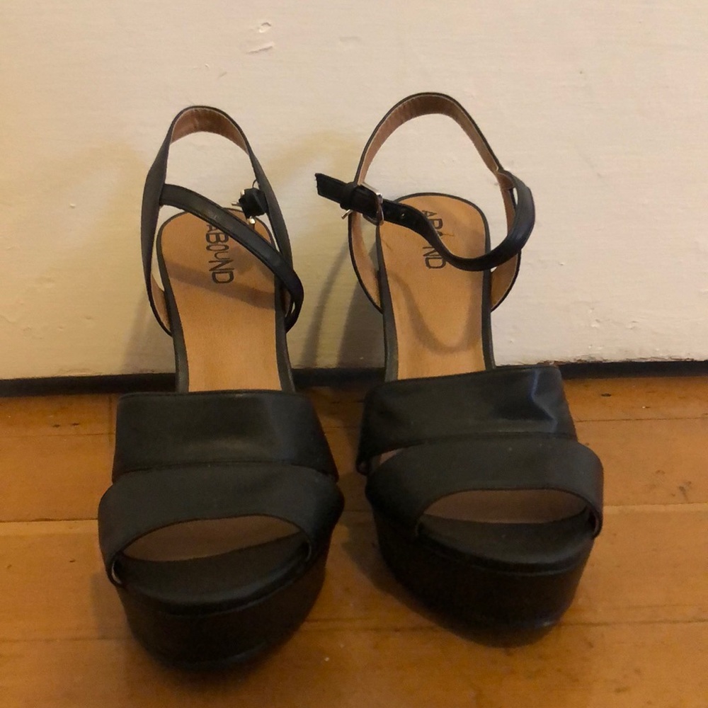 Abound platform black heels, fancy and sassy